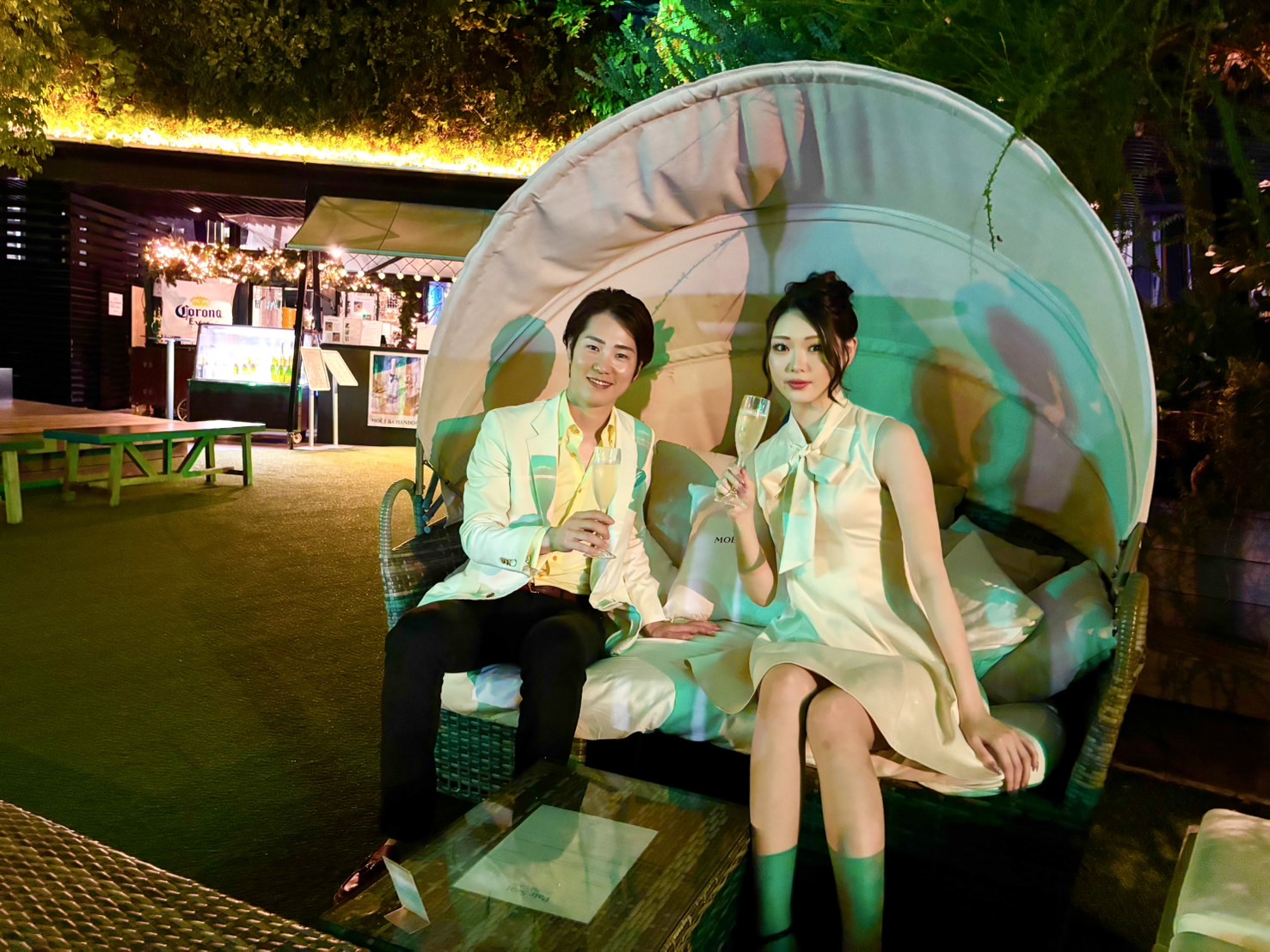 The Mint Ginzaでの同伴を締めくくる、記念の2ショット