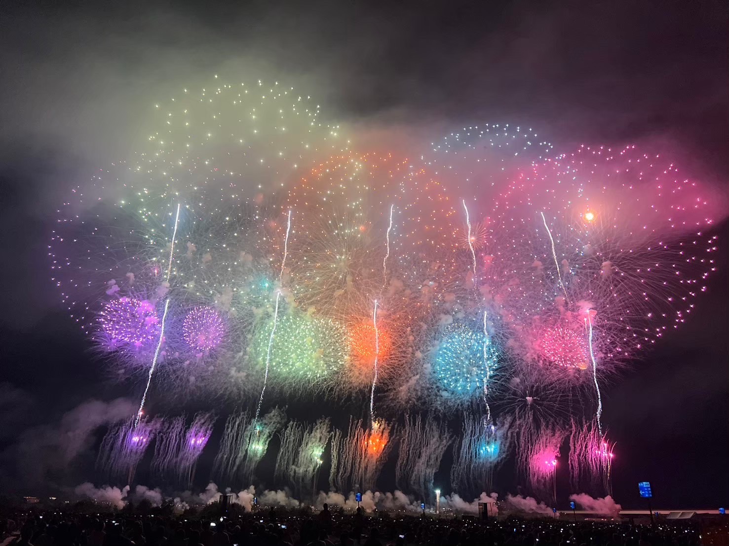 長岡花火大会で打ち上げられた花火