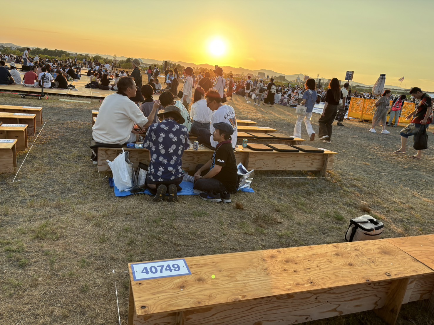 長岡花火大会で鉢嶺が確保した席