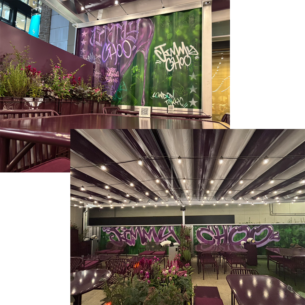 JIMMY CHOO Street Café Ginzaの内装